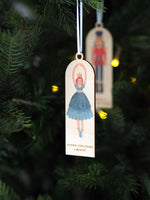 Personalised Ballerina Christmas Decoration by Clouds and Currents