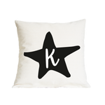 Star Initial Nursery Cushion by Clouds & Currents