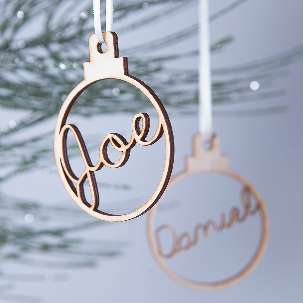 Personalised Christmas Bauble by Clouds and Currents