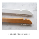 Engraved Children's Hanger by Clouds & Currents