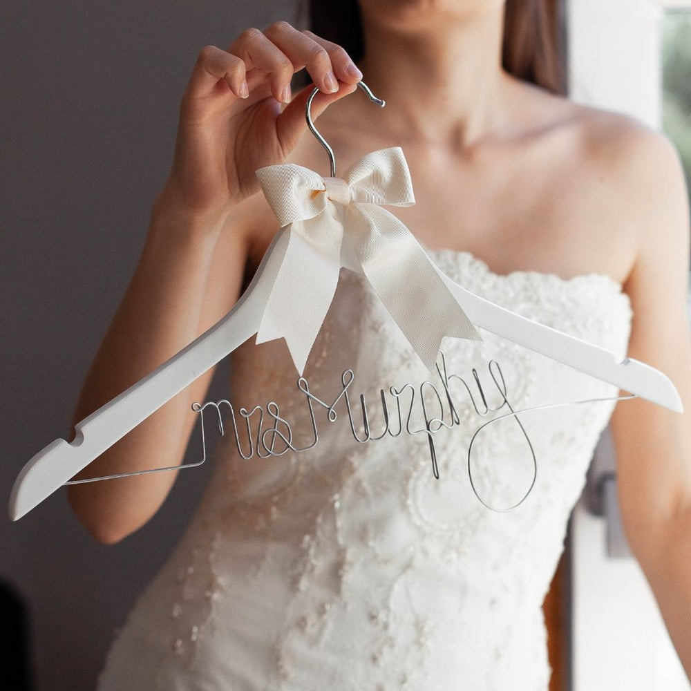 Wedding Dress Hanger by Clouds and Currents