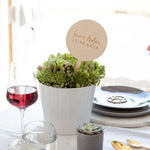 Simple Wedding Table Signs by Clouds & Currents