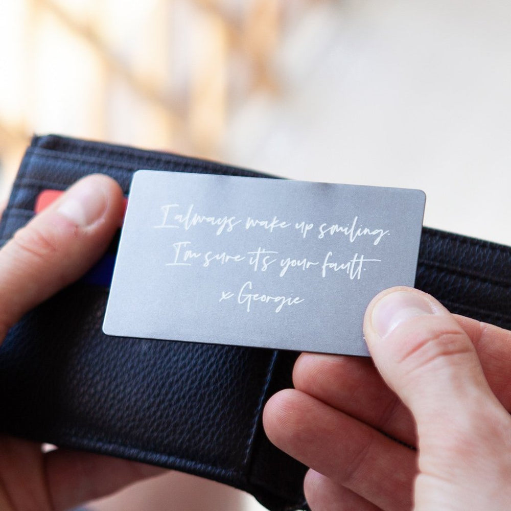 Personal Message Wallet Card by Clouds & Currents