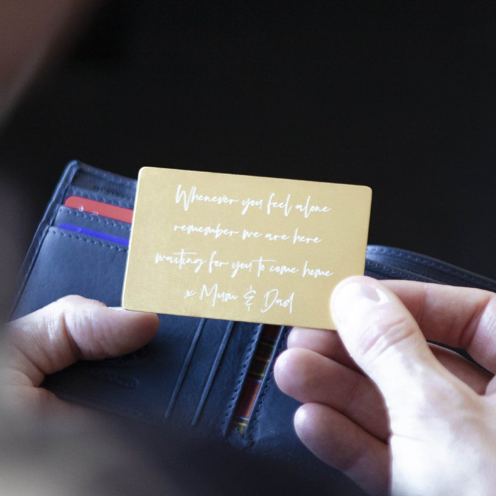 Personal Message Wallet Card