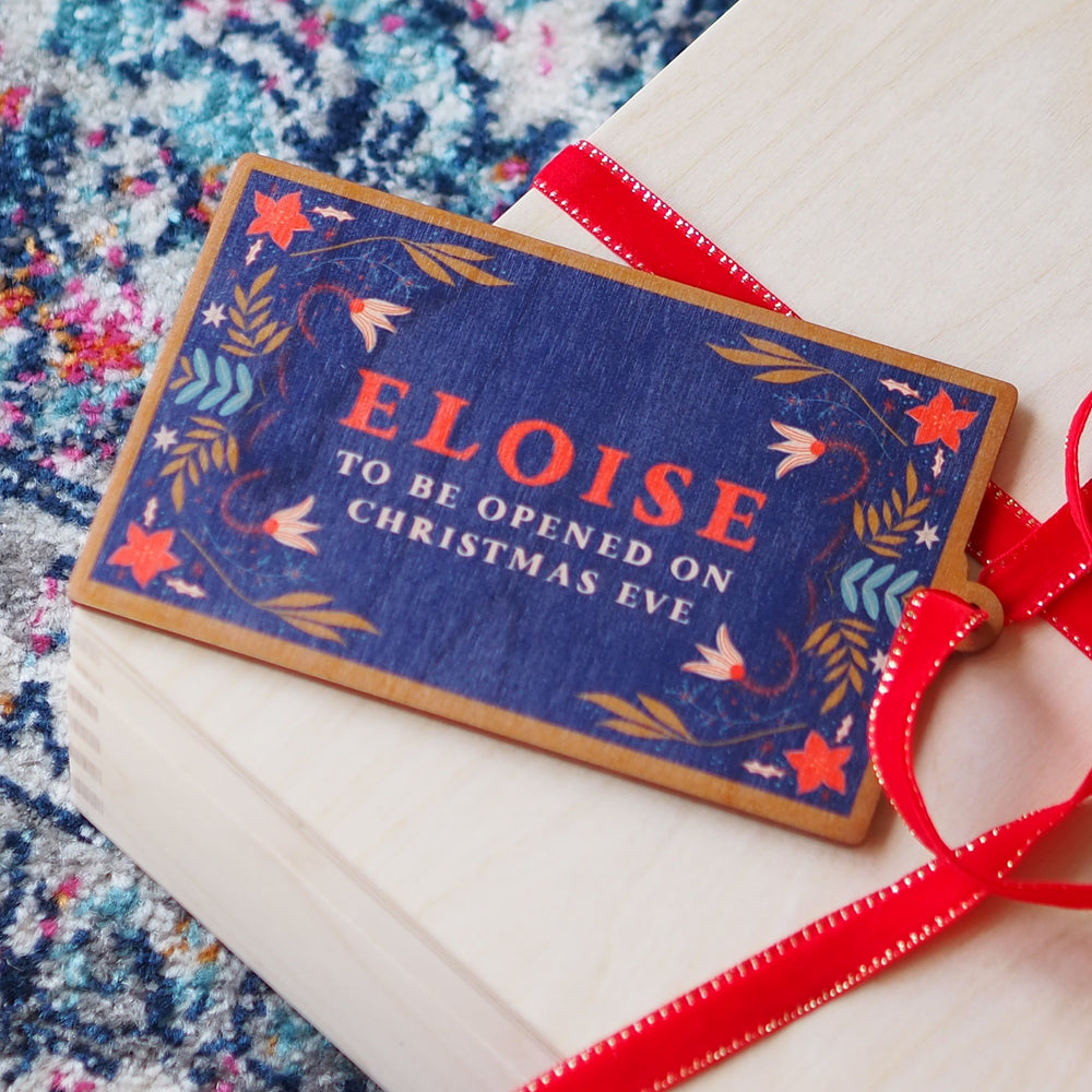 Personalised Christmas Eve Box Tag By Clouds and Currents