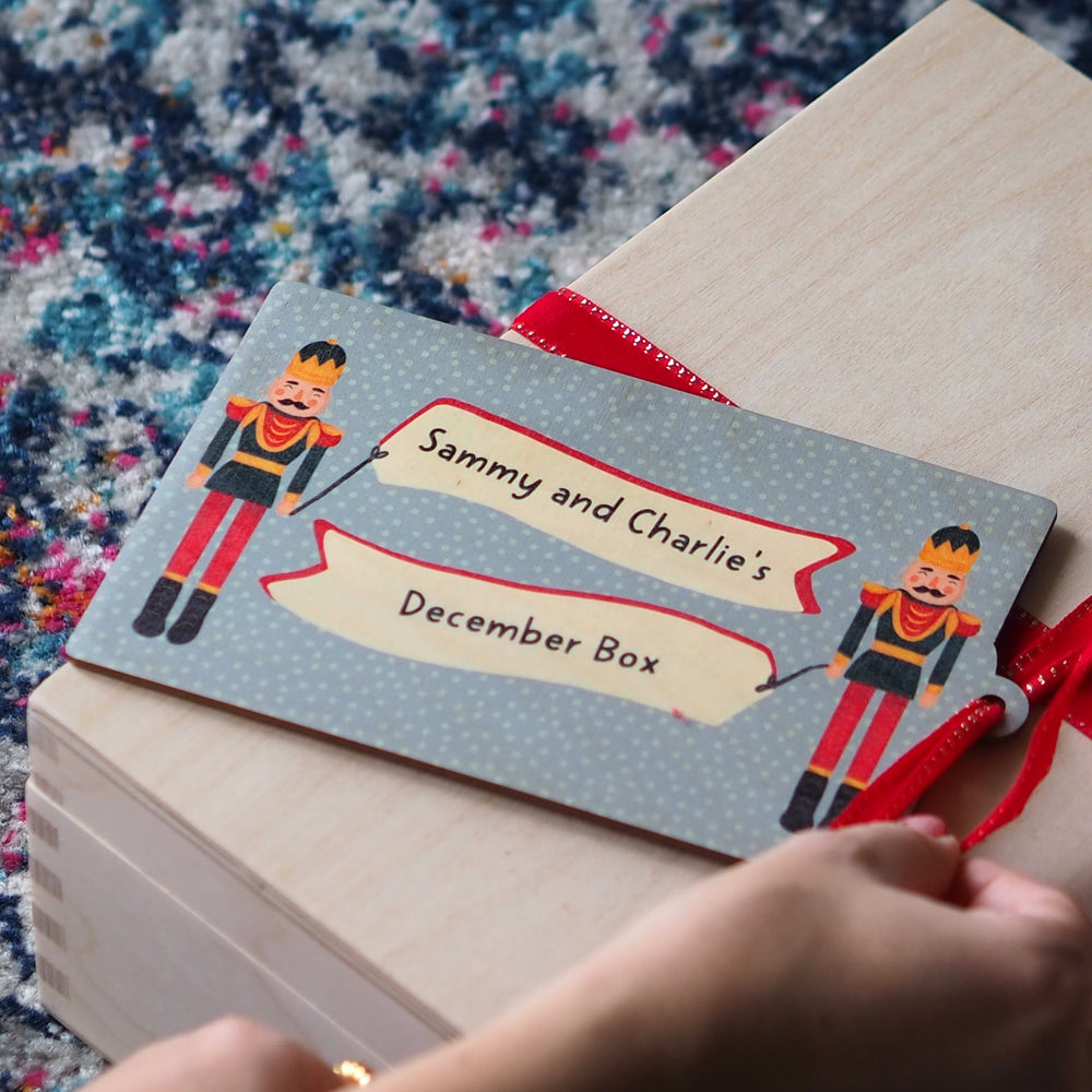 Personalised Christmas Eve Box Nutcracker Tag by Clouds & Currents