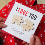 Love You To Pieces Magnet Card
