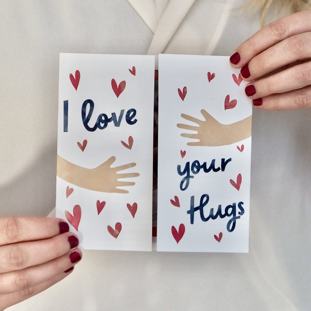 Personalised Love Your Hugs Anniversary Card