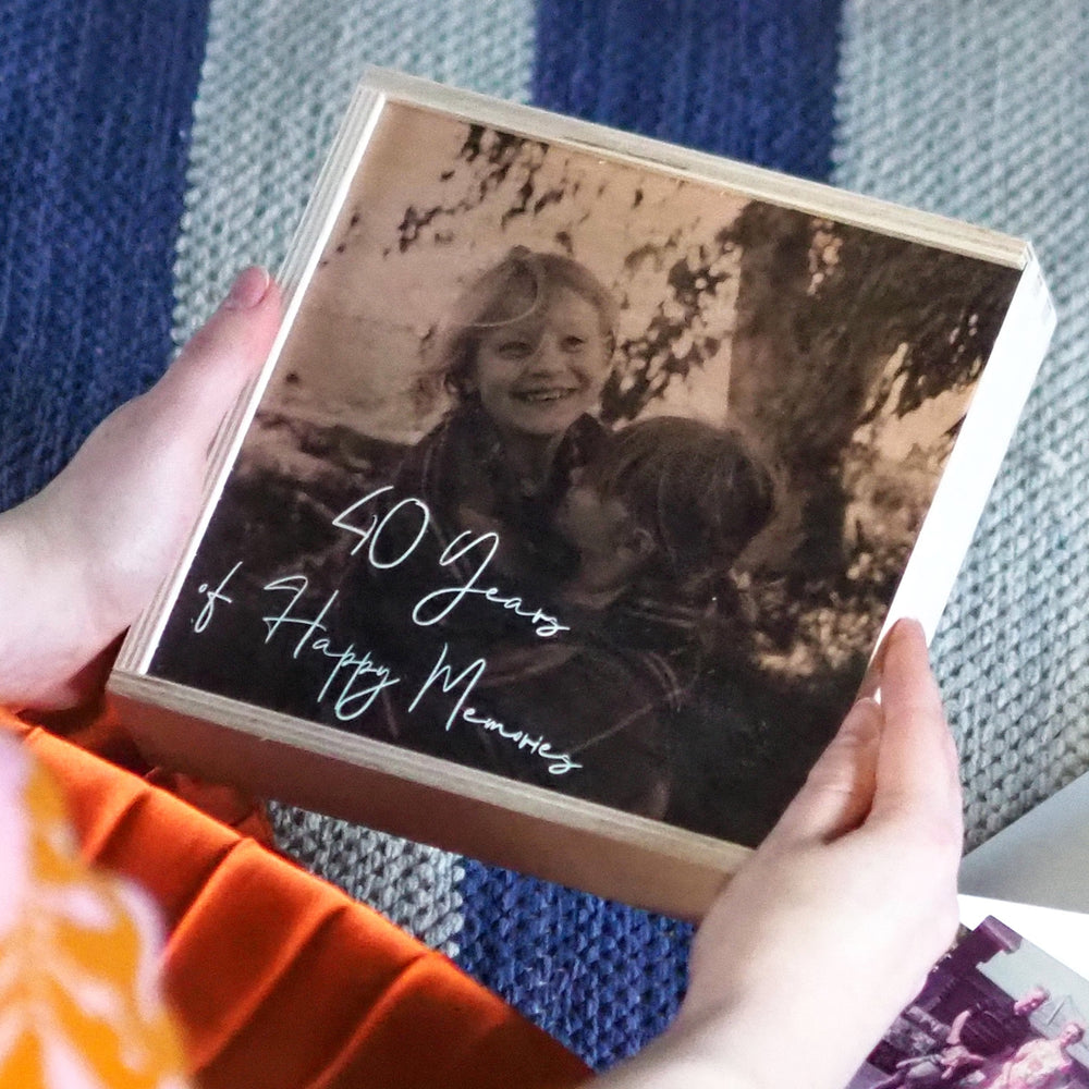 Personalised Photo 40th Birthday Keepsake Box