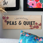 Personalised Wooden Floral Sign