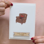 Personalised Third Leather Anniversary Card By Clouds and Currents