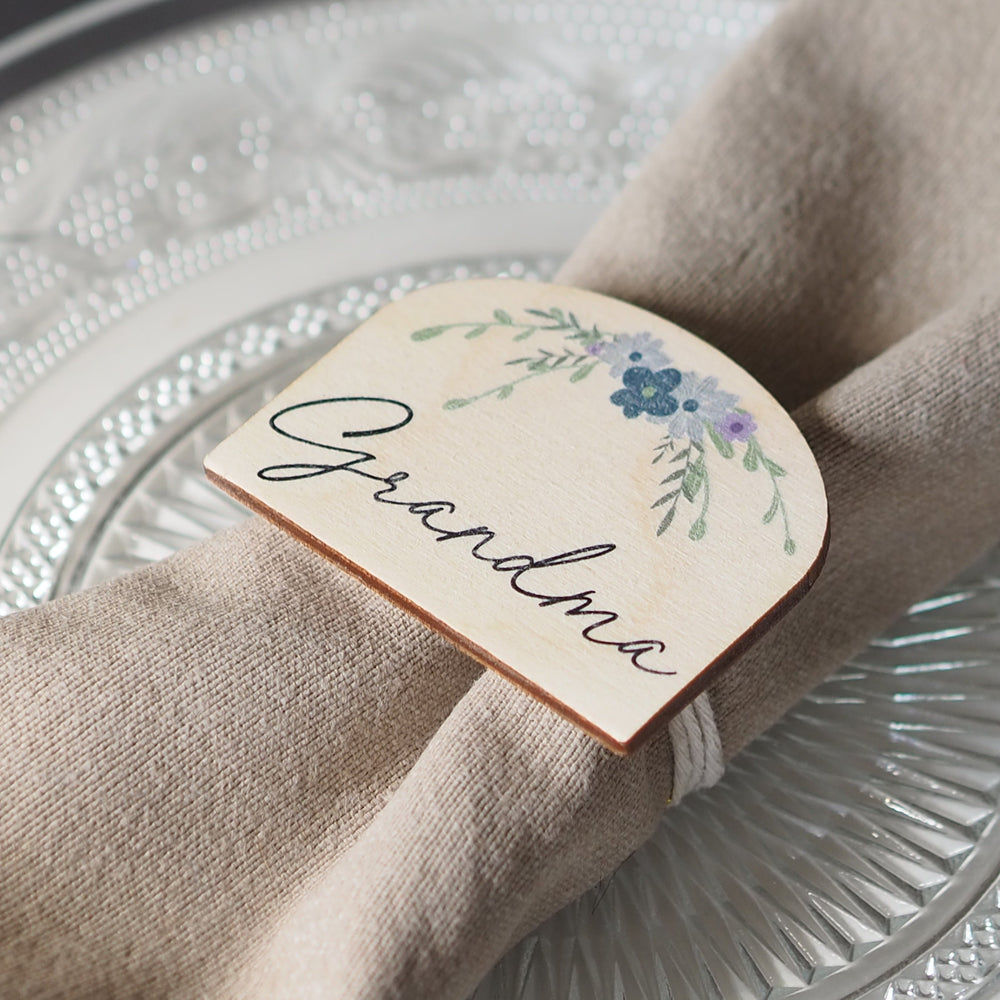 Personalised Floral Easter Place Setting