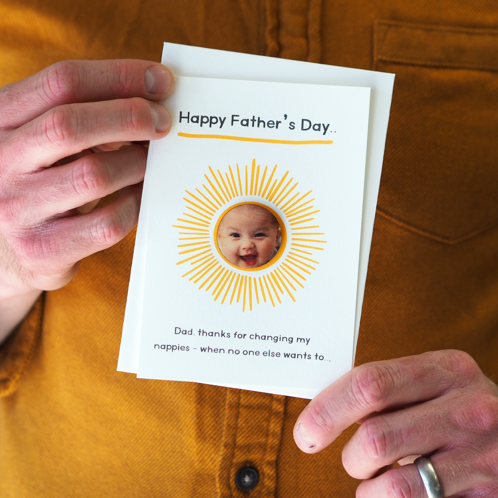 Personalised New Baby Father's Day Card
