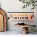 Personalised Five Star Review Kitchen Sign