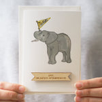 Personalised Elephant Thank You Card by Clouds & Currents
