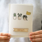 Personalised Get Well Soon Plants Card by Clouds and Currents