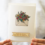 Personalised Floral Appreciation CardClouds and Currents