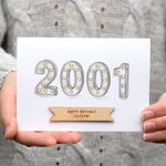 Personalised 'Year You Were Born' Lights Birthday Card by Clouds & Currents