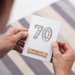 Personalised 70th Birthday Card
