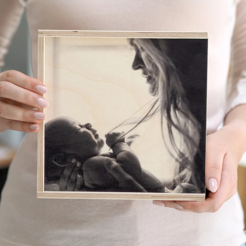 Personalised Photograph Wooden Keepsake BoxClouds and Currents