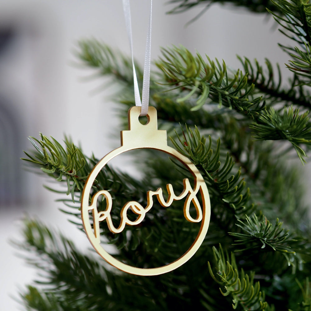 Personalised Christmas Bauble by Clouds & Currents