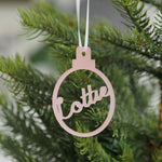 Personalised Christmas Bauble by Clouds and Currents