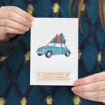 Personalised Christmas Tree Card Card by Clouds and Currents