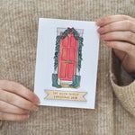 Personalised Door Christmas CardClouds and Currents