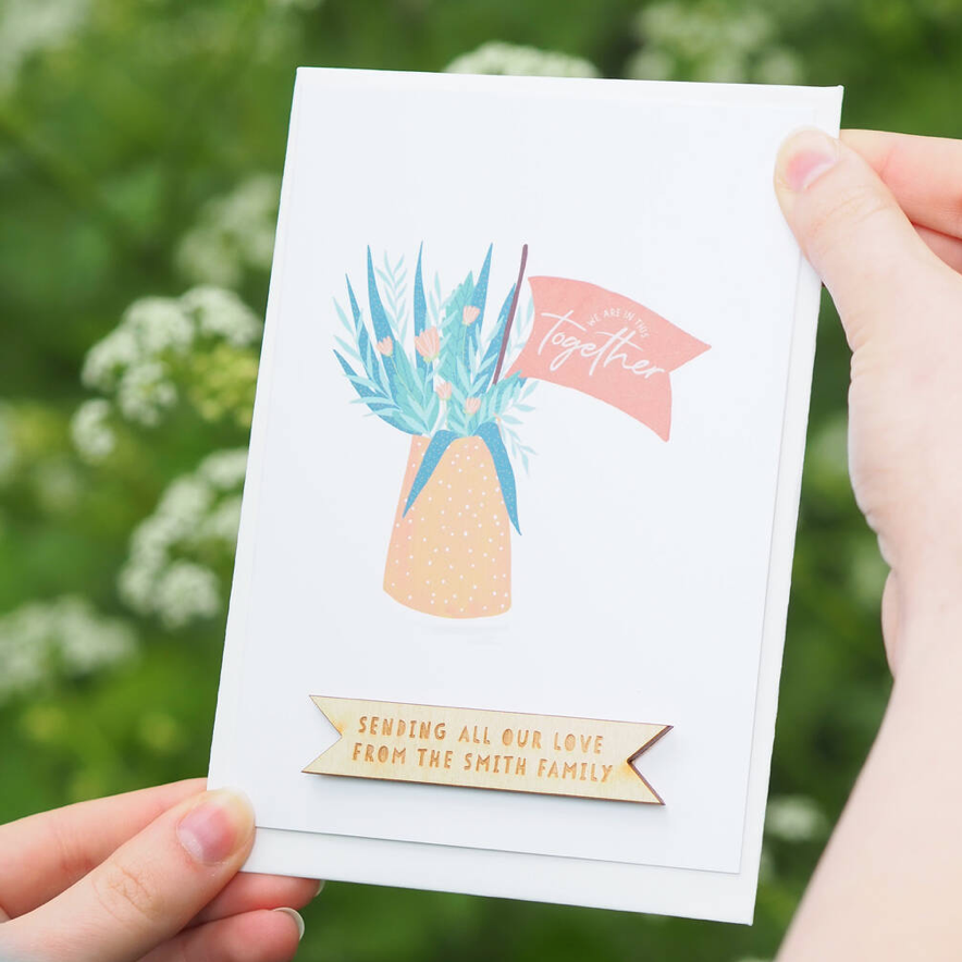 Personalised We Are In This Together Card by Clouds & Currents