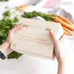Family Favourites Wooden Recipe Box by Clouds and Currents