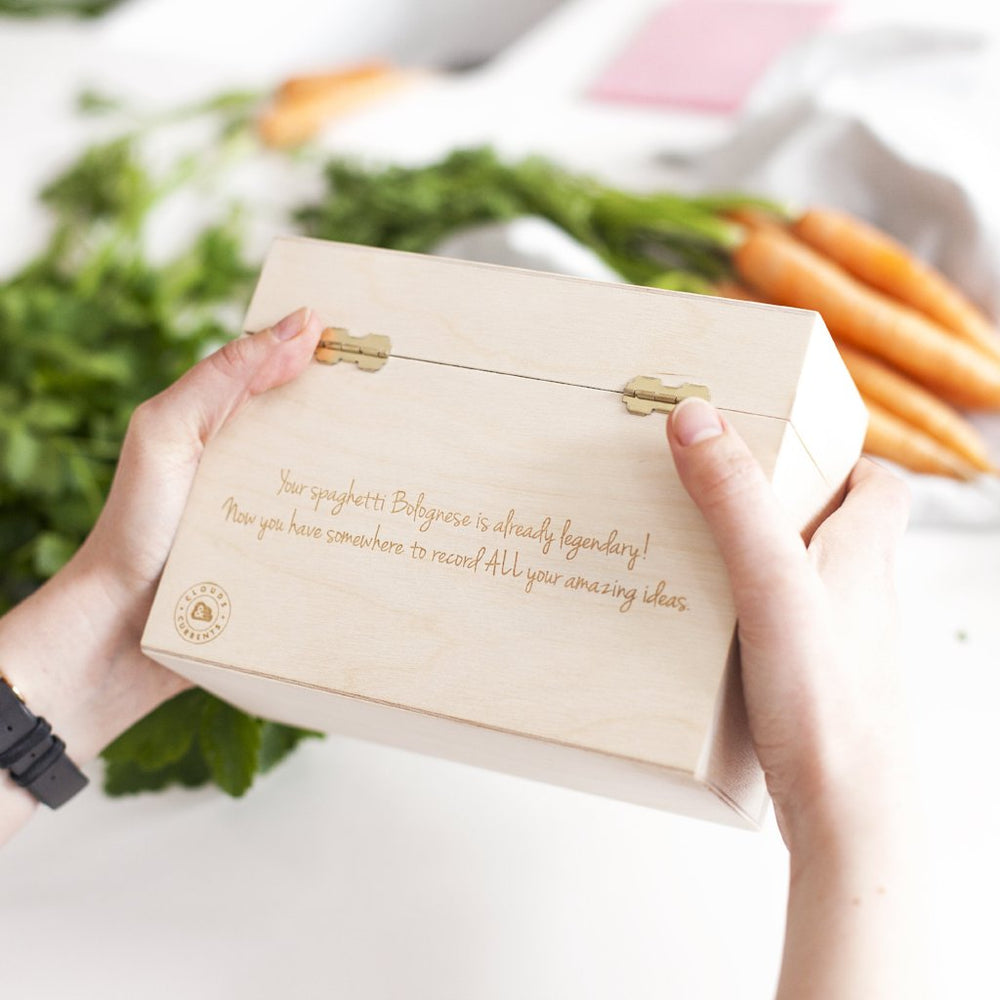 Couples Recipe Box by Clouds & Currents