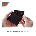 Personal Message Wallet Card by Clouds and Currents