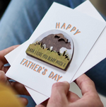 Personalised Bear Family Father's Day Magnet Card by Clouds and Currents