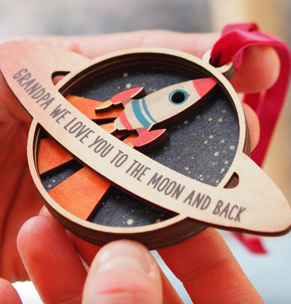 Personalised Space Father's Day Keepsake by Clouds and Currents