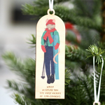 Personalised Winter Mice Christmas Decoration By Clouds and Currents
