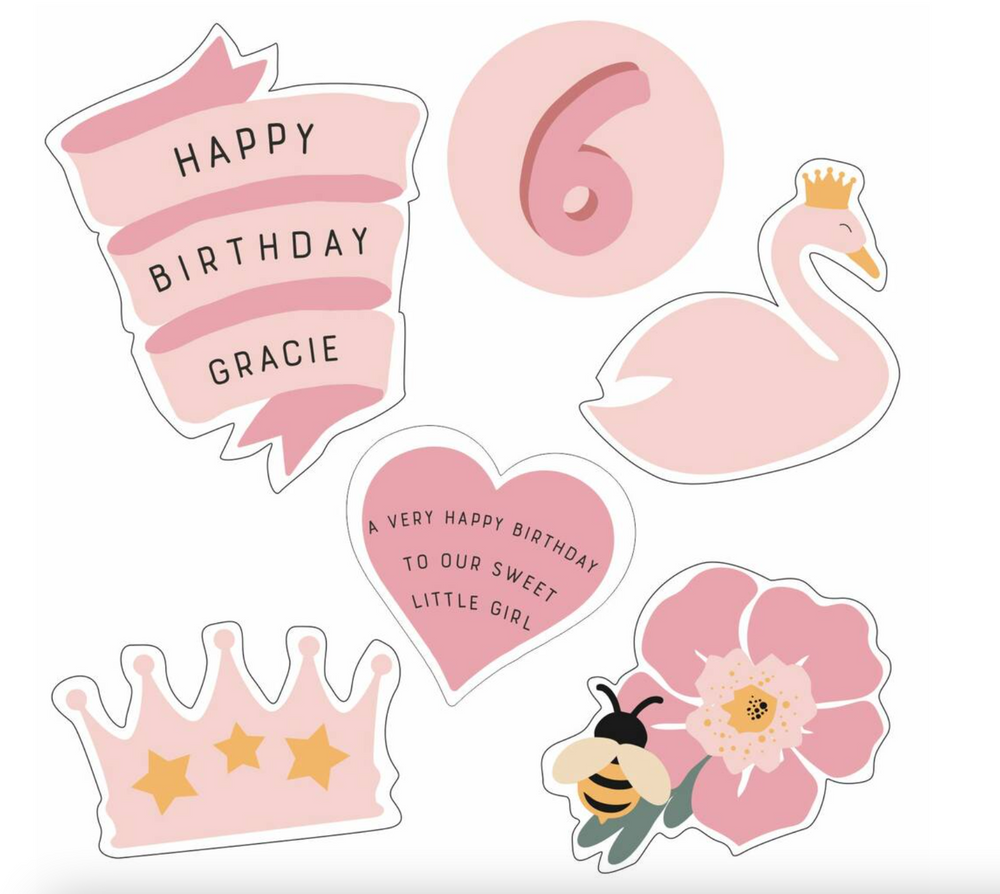 Personalised Princess Birthday Card