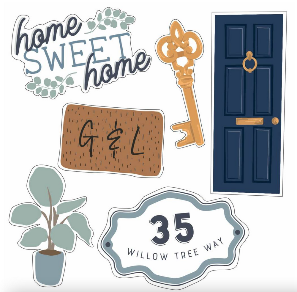 Personalised New Home Magnet Letterbox Gift Card