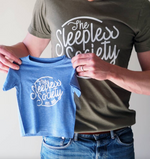 Personalised Sleepless Society Daddy And Me Clothing Set