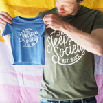 Personalised Sleepless Society Daddy And Me Clothing Set