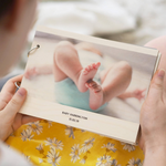 Personalised New Baby Photo Album by Clouds and Currents