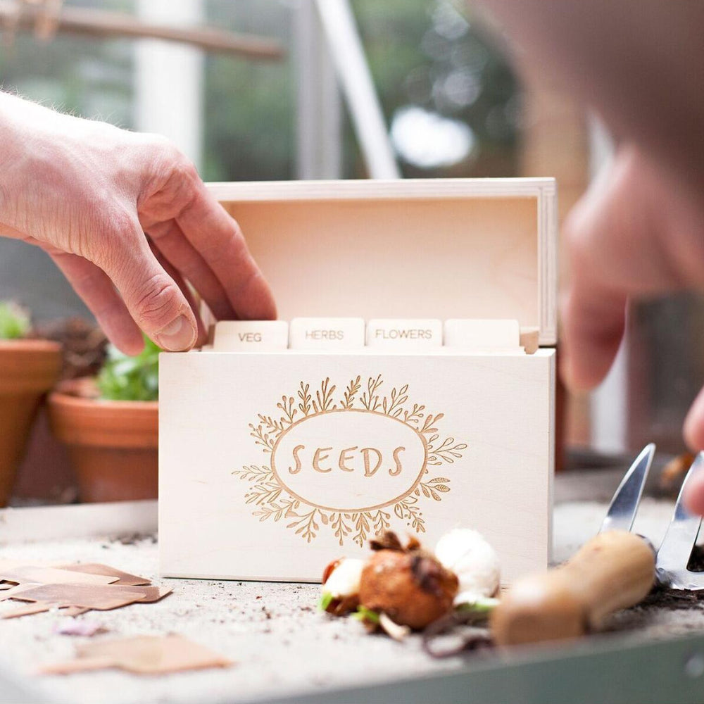 garden seed box Wooden Garden Seed Box