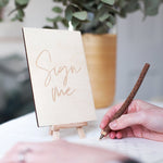 Simple Wedding Guest Book Sign by Clouds and Currents
