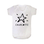 Personalised Christmas Star Babygrow by Clouds and Currents