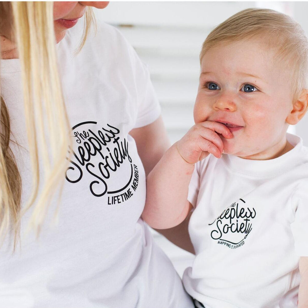 Mummy and Me Sleepless Society T Shirt Set by Clouds and Currents