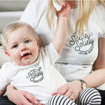 Mummy and Me Sleepless Society T Shirt Set