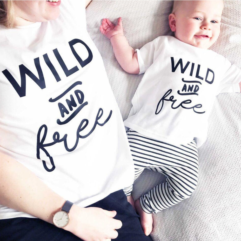 Mummy and Me Wild and Free T Shirt Set by Clouds & Currents