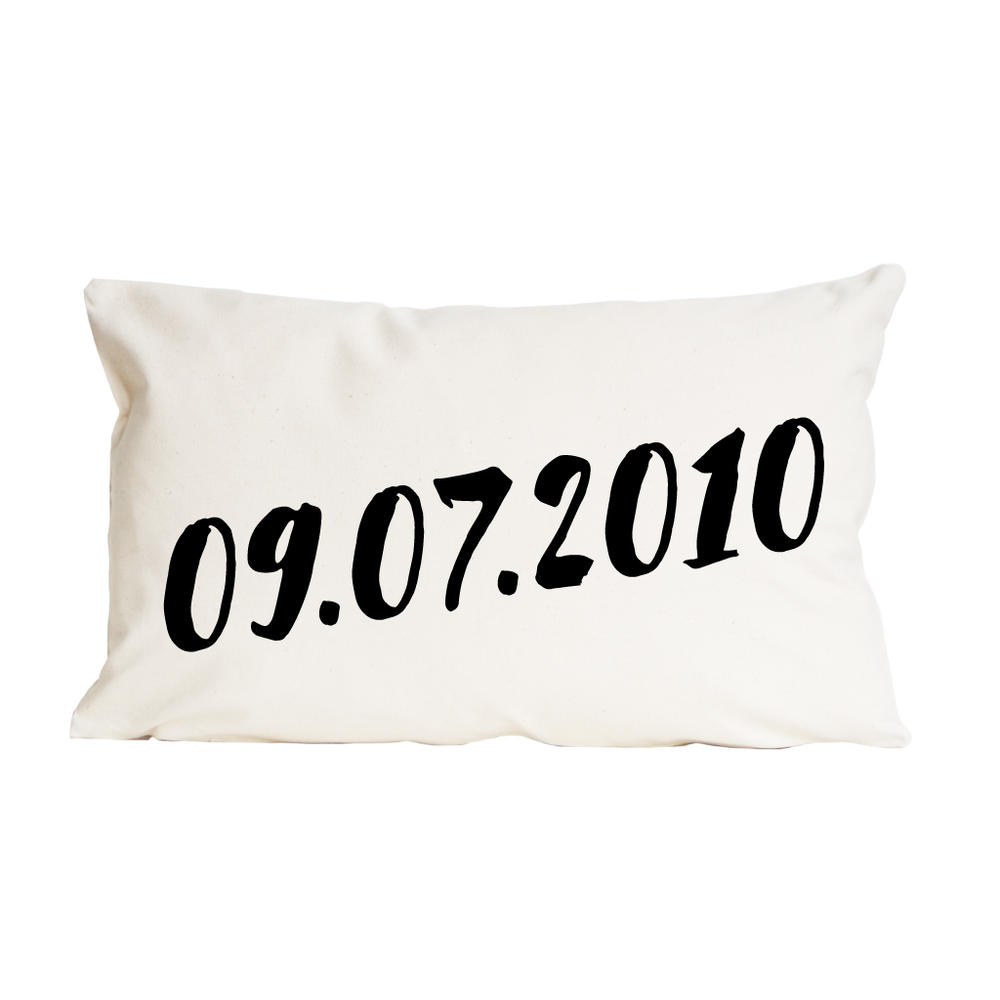 Wedding Date Cushion by Clouds & Currents