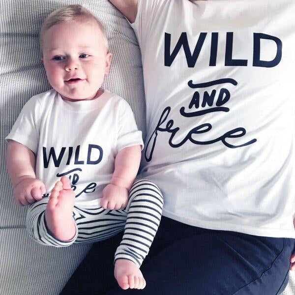 Mummy and Me Wild and Free T Shirt Set by Clouds and Currents