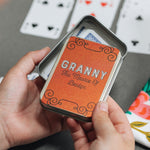 Personalised Bridge Card Game Tin by Clouds and Currents
