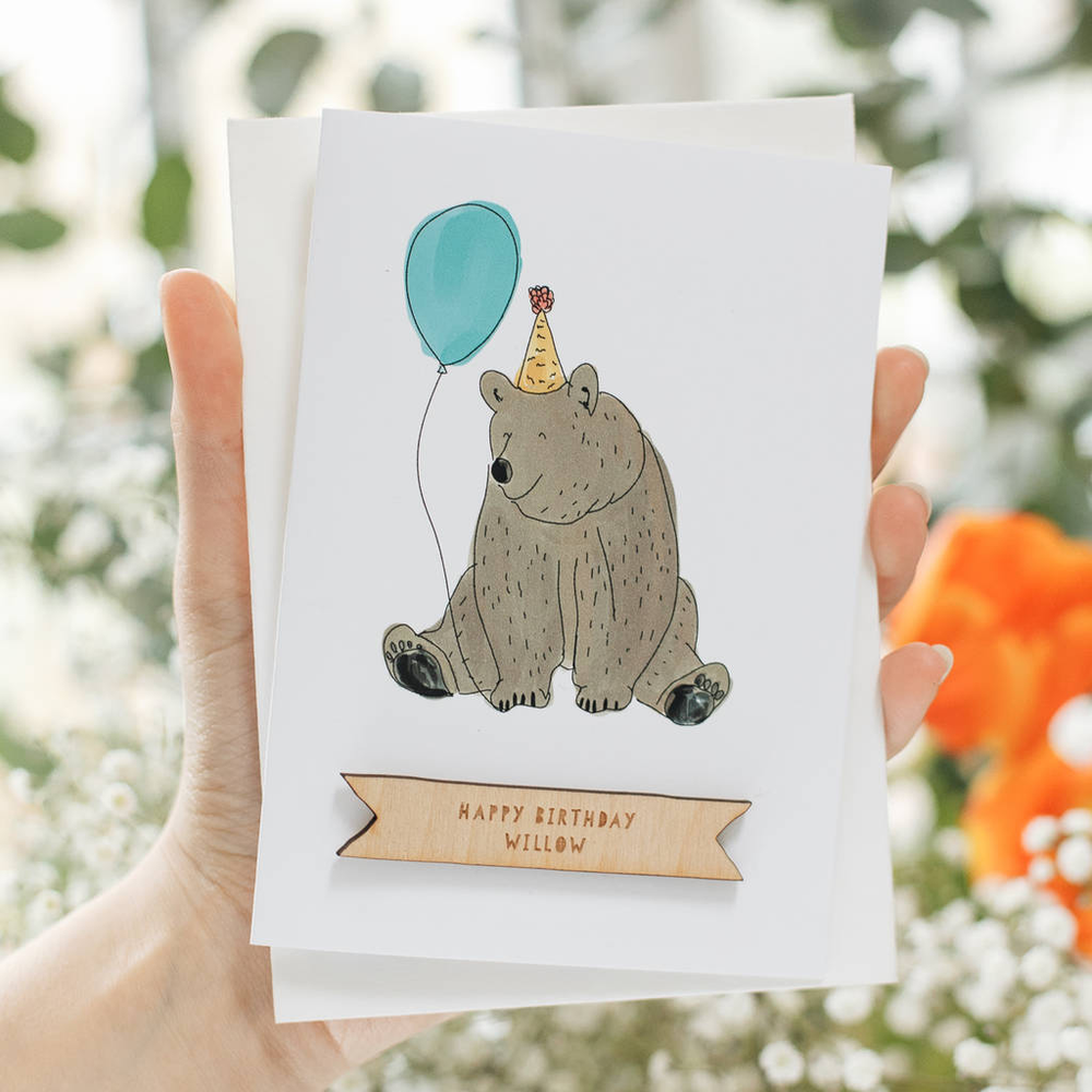 Personalised Party Animal Birthday CardClouds and Currents